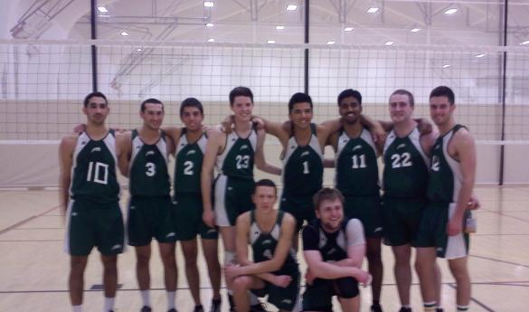 The Mason men's club volleyball team opens competition Thursday in a national tournament, where they will begin by facing the No. 2 ranked Illinois Fightin Illini (Photo courtesy of the club volleyball team).
