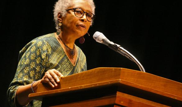 Author Alice Walker spoke at George Mason University on September 27 as part of the annual Fall for the Book Festival (Photo courtesy of Fall for the Book and Grace Kendall). 