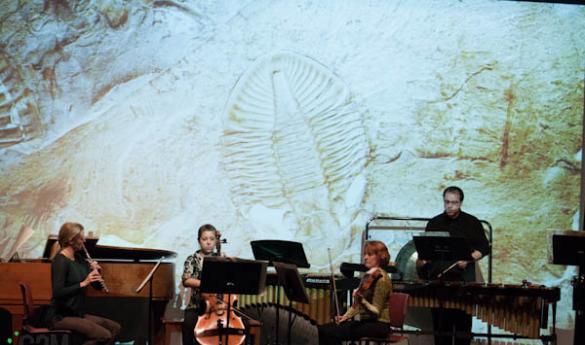 As part of Mason's Earth Week, Terra Secundum brings the arts together as artists and musicians came together on Monday to perform works centered on themes of the Earth and sustainability (photo by Amy Podraza). 