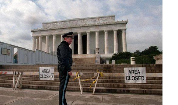 Effects of Tuesday's government shutdown shake not only the nation's capital (Photo courtesy of AP). 