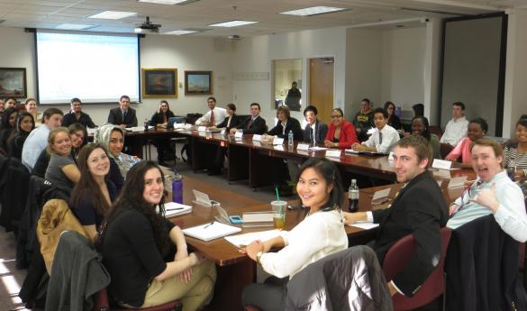 The 34th Student Senate in session (photo by Vernon Miles)