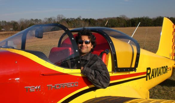 Ravi encourages young adults to let their dreams take flight in his "You Can Do It" tour (photo courtesy of Ravi the Raviator).
